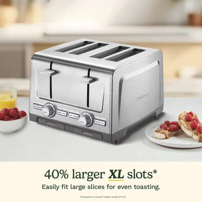 4-Slice XL-Slot Stainless Steel Toaster