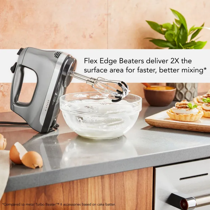 6 Speed Hand Mixer with Flex Edge Beaters