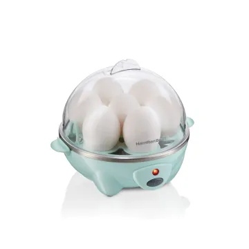 3-in-1 Egg Cooker with 7 Egg Capacity, Teal