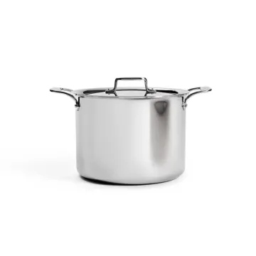 D5 Stainless Polished 5-ply Bonded Cookware, Stockpot with lid, 12 quart