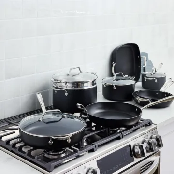 Essentials Hard Anodized Nonstick Cookware Set, 13-piece