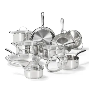 Gourmet Stainless Steel, 15 Piece Pots and Pans Cookware Set