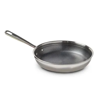 HybridMesh Stainless Steel Cookware Collection, 10.5 Inch Frypan, Silver