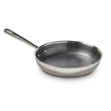 HybridMesh Stainless Steel Cookware Collection, 8 Inch Frypan, Silver