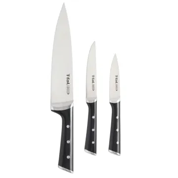 Ice Force 3-Piece Starter Knife Set: 8-inch Chef Knife, 4.5-inch Utility Knife, and 3.5-inch Paring Knife