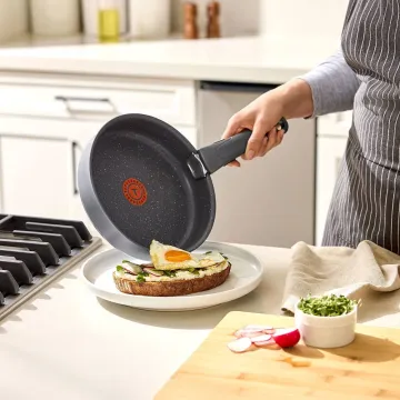 Ingenio Essentials Nonstick, 11 Piece Pots and Pans Cookware Set, Grey Granite Non-Induction