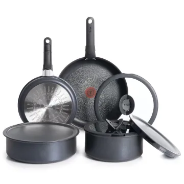 Ingenio Expertise 10 Piece Nonstick Cookware Set, Black