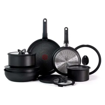 Ingenio Expertise Non-Stick 14 Piece Cookware Set, Onyx Black