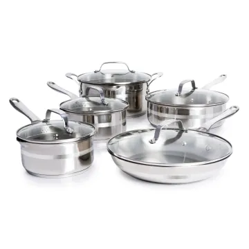 Jamie Oliver by T-fal Cooks Smart Stainless 10 Piece Set