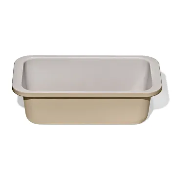 Non-Stick Pro Ceramic Coated Metal Bakeware 1 lb Loaf Pan - Biscuit