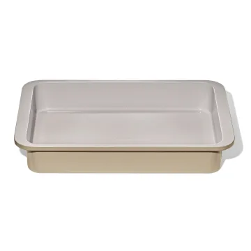 Non-Stick Pro Ceramic Coated Metal Bakeware 9" x 13" Cake Pan - Biscuit