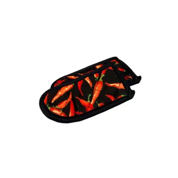 Patterned Hot Handle Holders - Chili Pepper