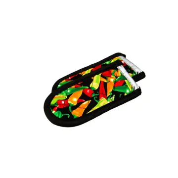 Patterned Hot Handle Holders - Multi Color Peppers