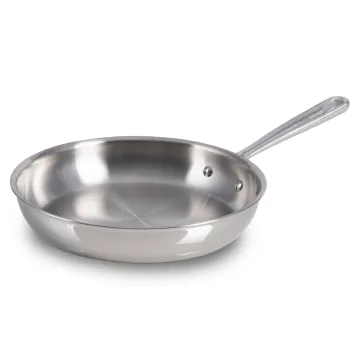 Pro Tri-Ply Stainless Steel Cookware, 10.5 inch Frypan, Silver