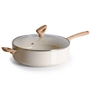 Revive Ceramic Non-Stick, 6 Quart Jumbo Cooker, Beige