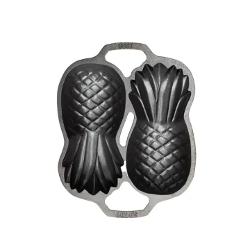 Seasoned Cast Iron Pineapple Pan