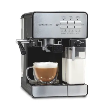 Slide & Lock™ Espresso Maker with Automatic Milk Reservoir