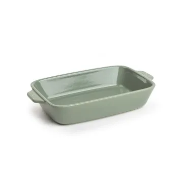 Small Stoneware Casserole Dish, 9 x 6 Inch - Cherry Red