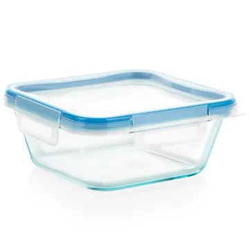 Snapware® Total Solution® Pyrex® Glass 4-cup Square Food Storage with Plastic Lid
