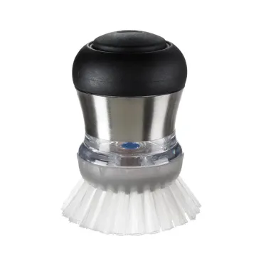 Steel Soap Dispensing Palm Brush