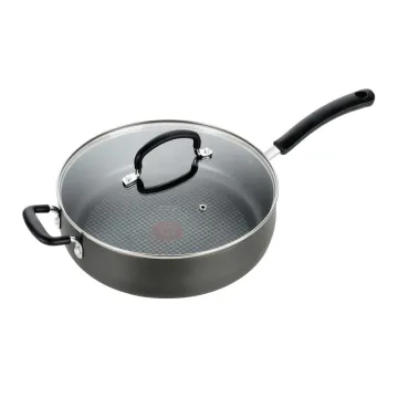 Ultimate Hard Anodized Non-Stick Cookware, 5 Quart Jumbo Cooker With Lid, Grey