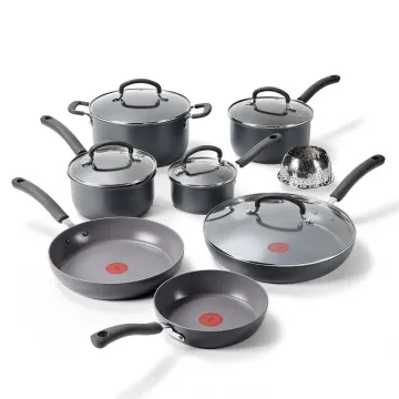 Ultimate Hard Anodized Nonstick 13 Piece Cookware Set, Grey